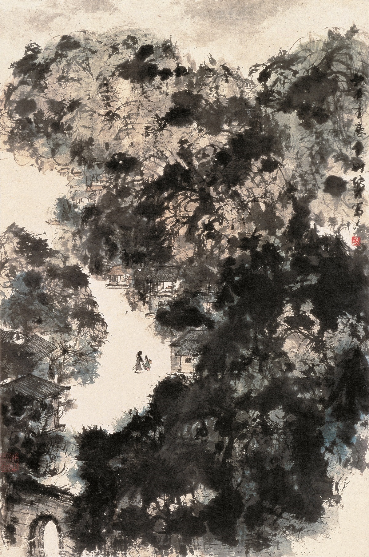 山水  90.9cm×61cm  四十年代初